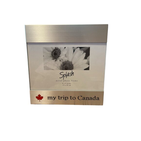 Splash Metal 6X4 My Trip To Canada New ‎ Photo Frame - Picture 5 of 10